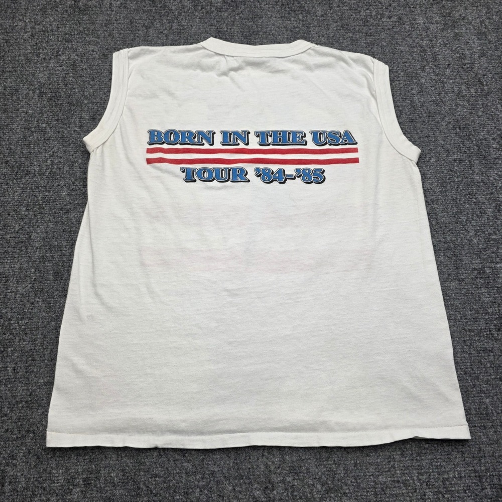 Vintage 1984 Bruce Springsteen Born In The USA Tour Muscle Shirt Sleeveless OG - Picture 7 of 7